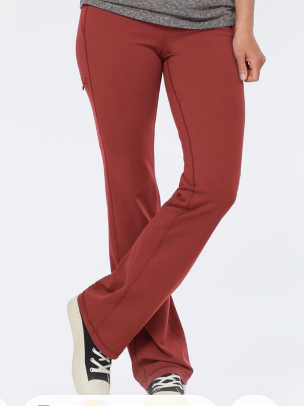 Duluth Trading noga supplex Wide-Leg Pants in Brick Red women’s lg 31 - Picture 3 of 12